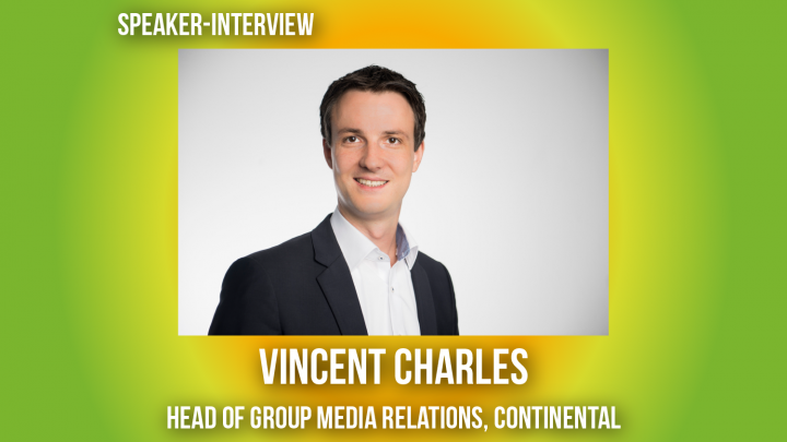Vincent Charles ist Head of Group Media Relations bei Continental. Foto: Nigel Treblin.