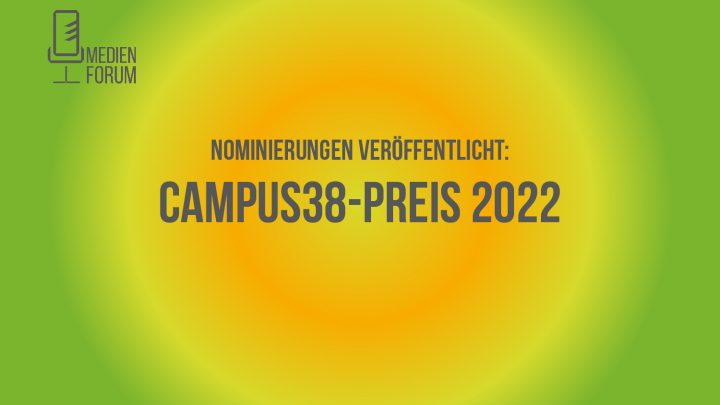 Grafik: Nominierungen für den Campus38-Preis 2022 veröffentlicht.